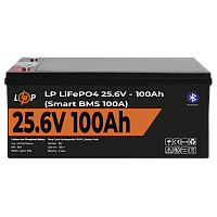 ����������� LP LiFePO4 24V (25,6V) - 100 Ah (2560Wh) (Smart BMS 100�) � BT ������� 