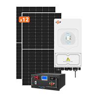 ��������� �������������� (���) ������� Deye 6kW ��� 6kWh LiFePO4 100 Ah 