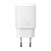 ������� �������� ���������� Baseus Compact Quick Charger USB+Type-C 20W ����� (CCXJ-B02) 